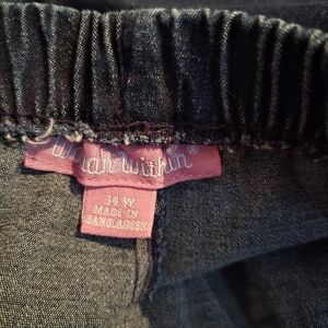 Woman Within Dark Blue Denim Pants